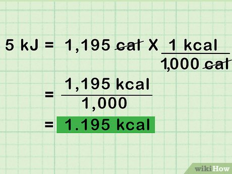 convert kcal to kjoules