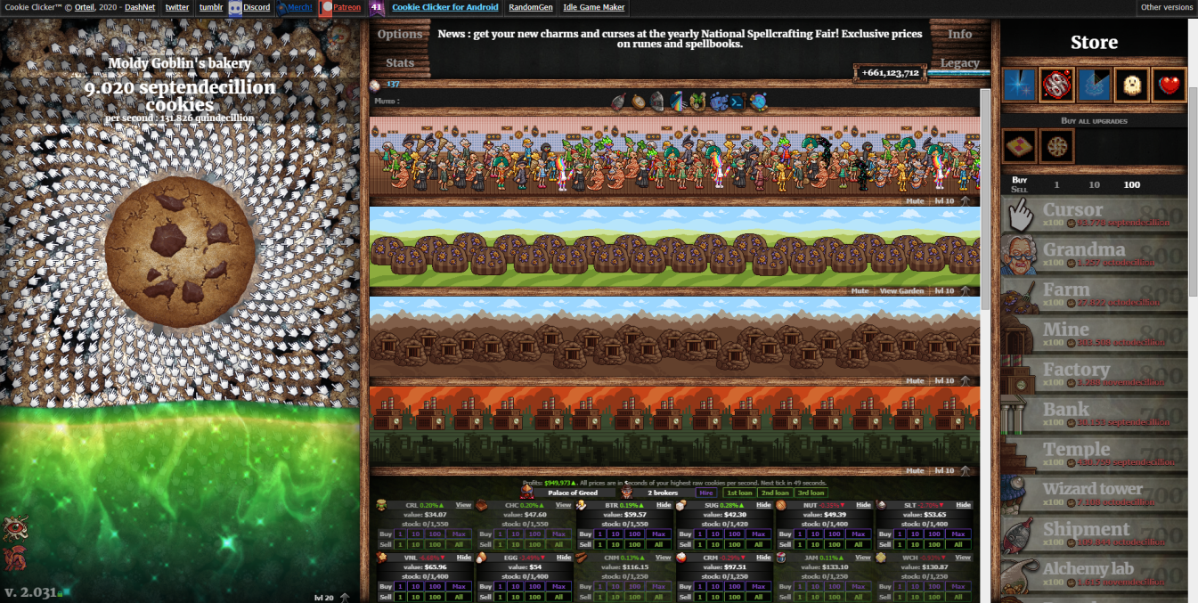 cookie clicker new update