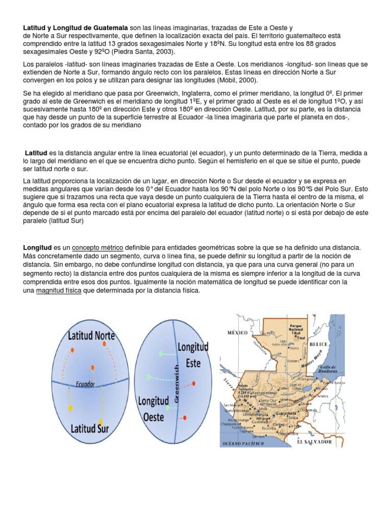 coordenadas geograficas de guatemala latitud y longitud