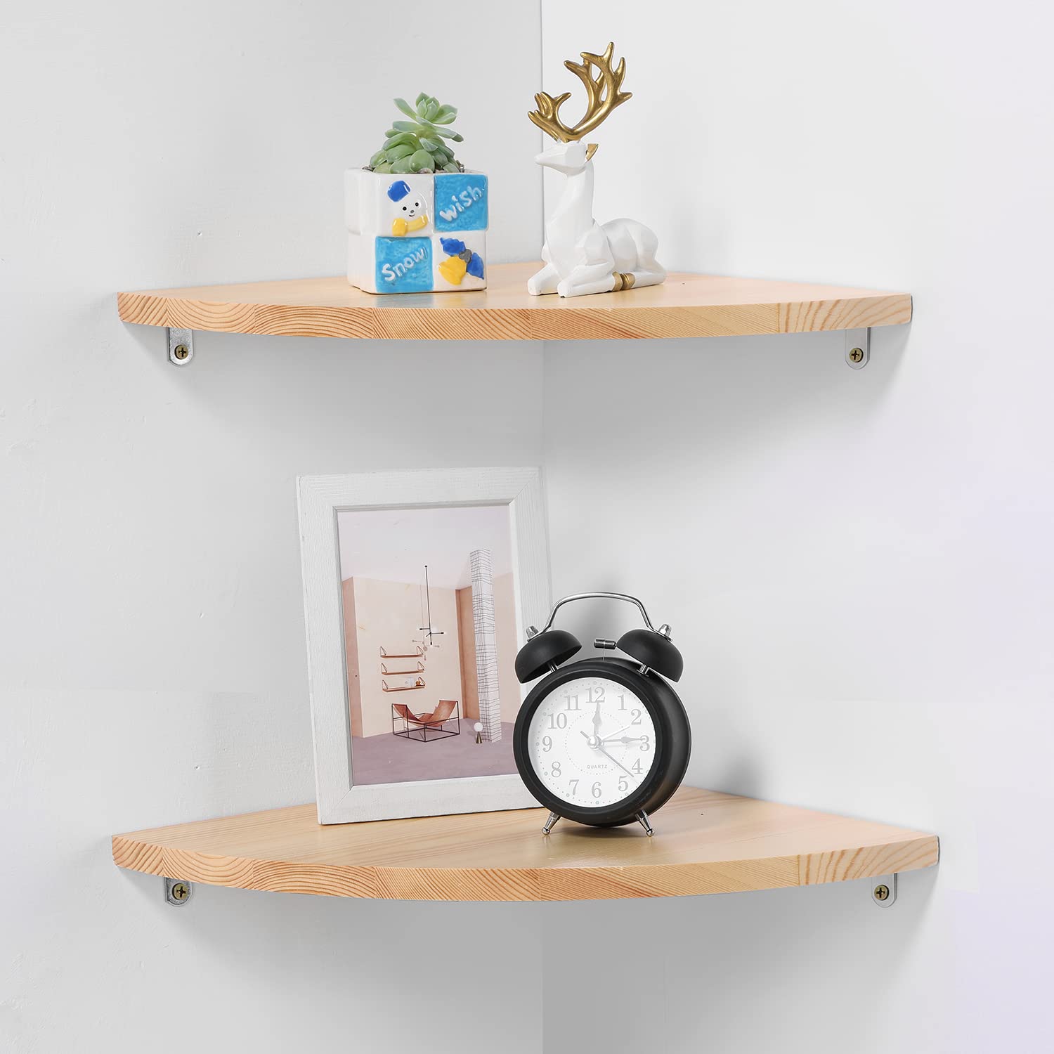 corner hanging wall shelf