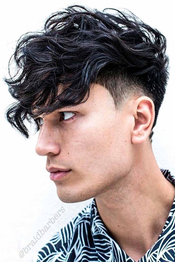 cortes para cabello ondulado hombres