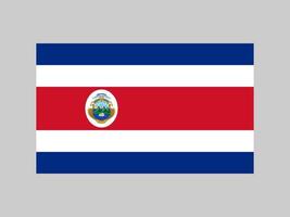 costa rica flag vector