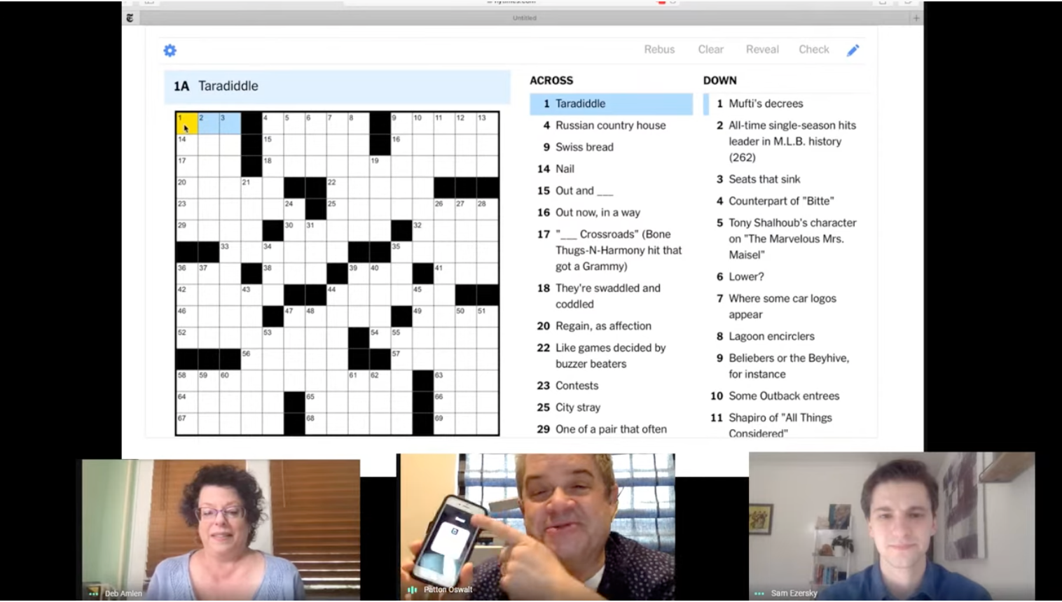 crossword clues nyt