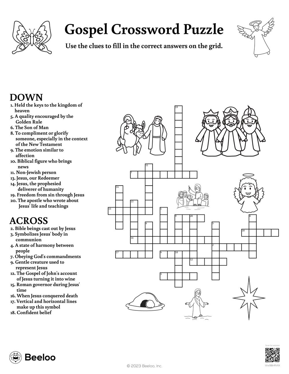 crossword glorify