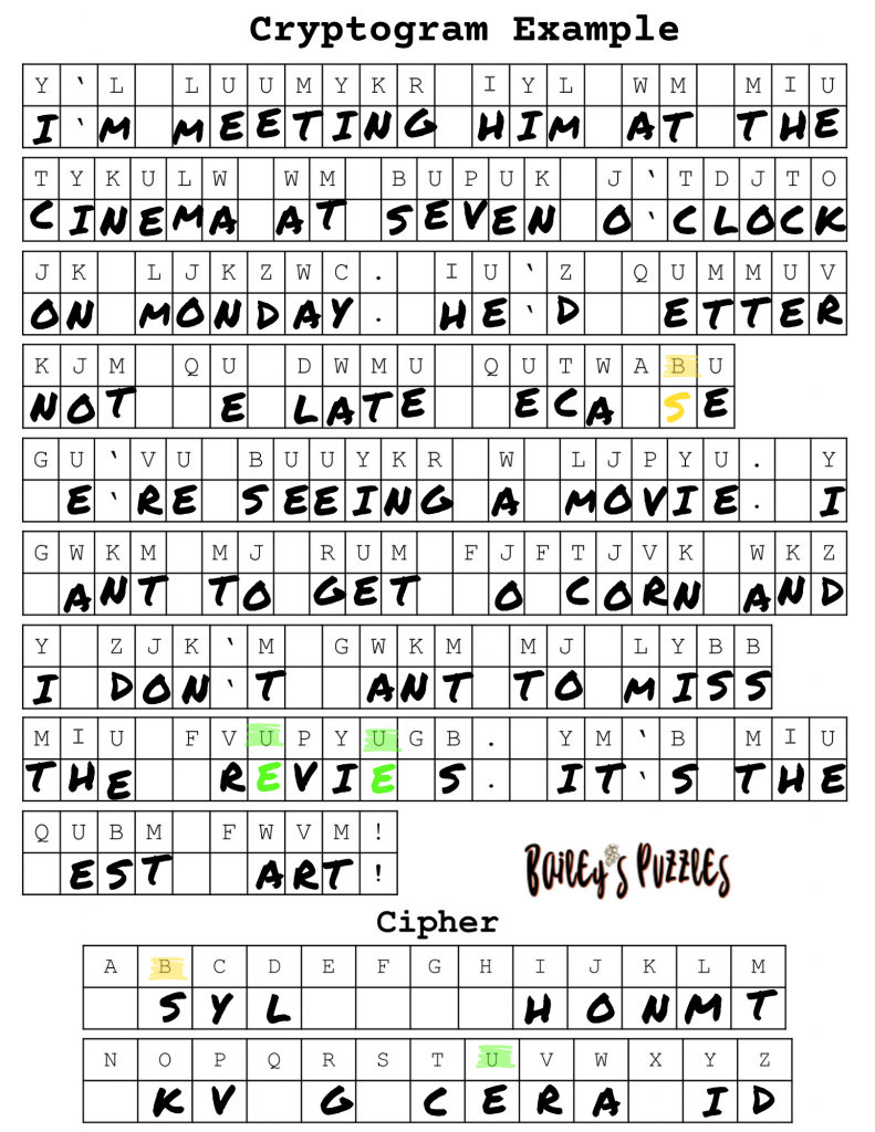 cryptogram puzzles