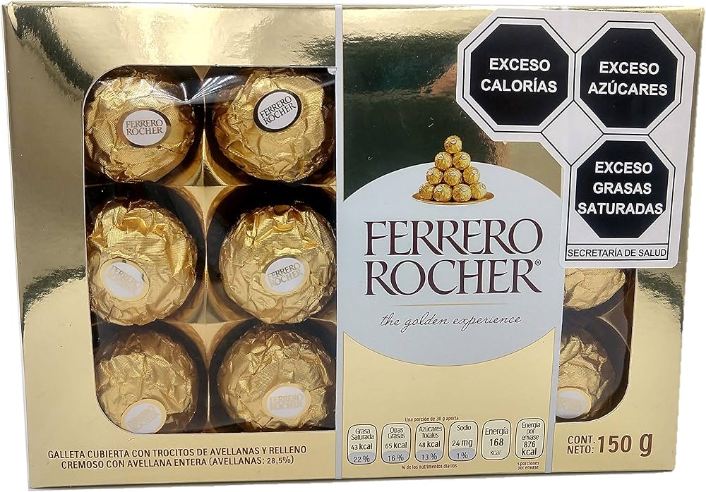 cuanto pesa un ferrero rocher