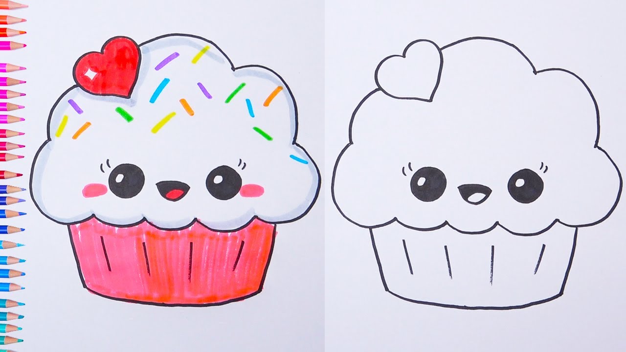 cupcake drawing images