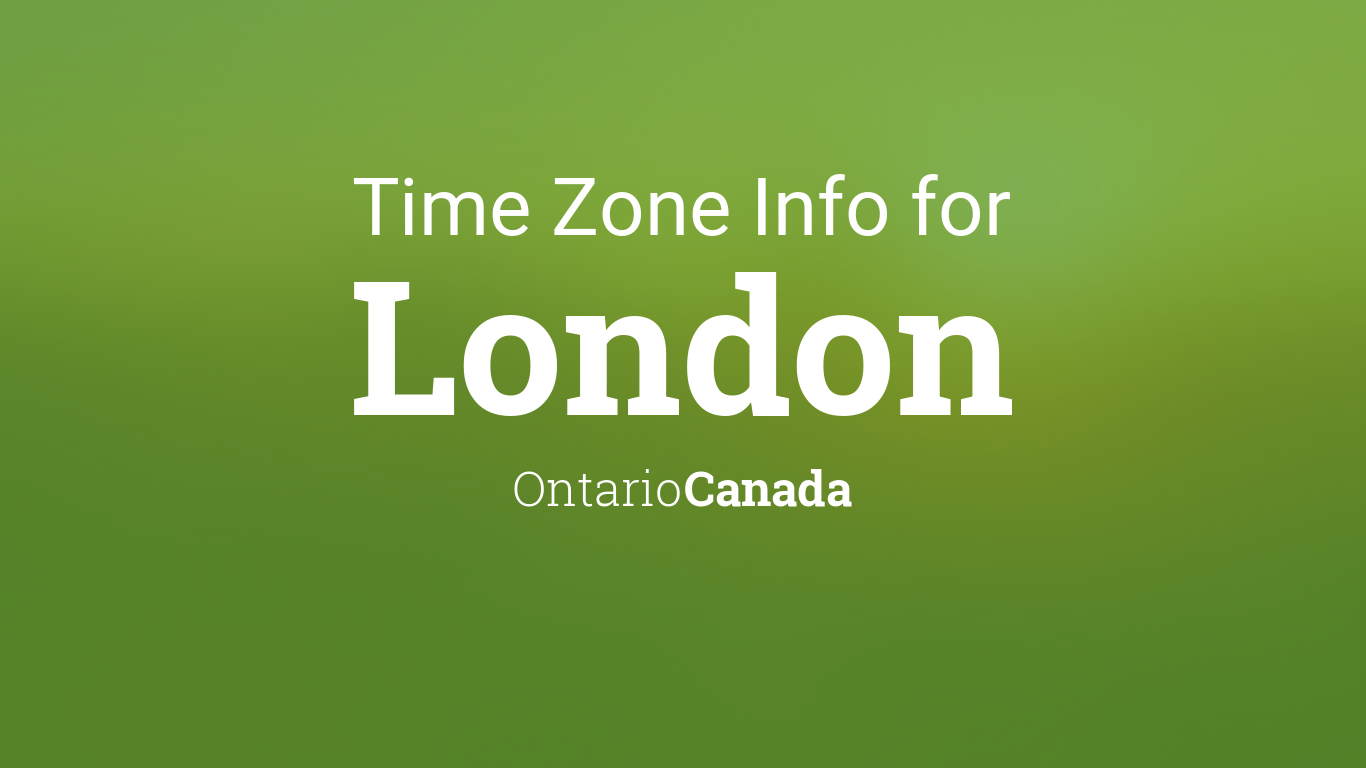 current time in london canada