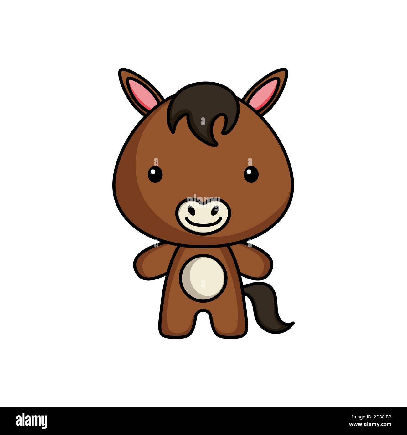 cute cartoon horse