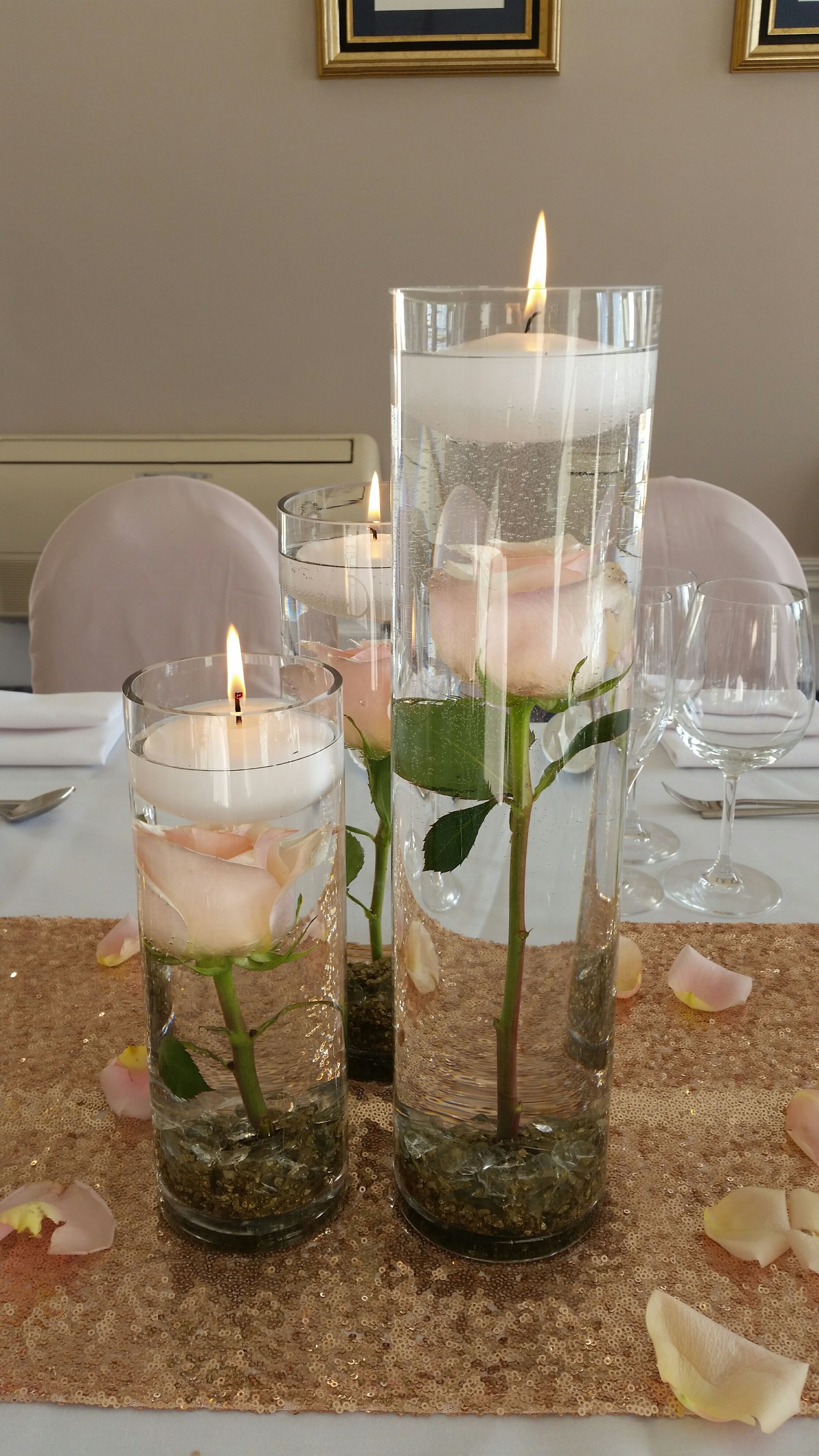 cylinder vases for floating candles