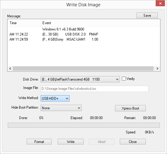 ultraiso write disk image