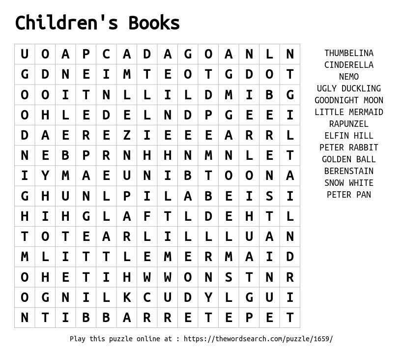 wordsearch booklet