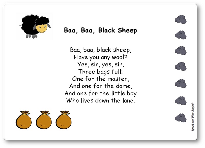 ba ba black sheep song