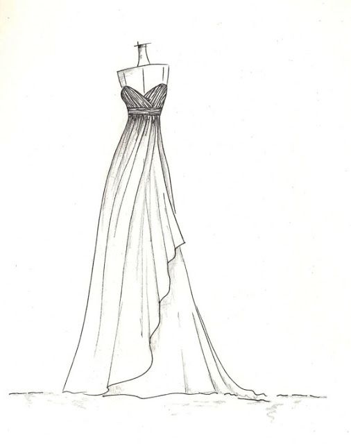 design of dresses for drawing