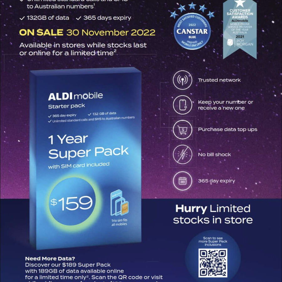 aldi mobile $99 12 month plan