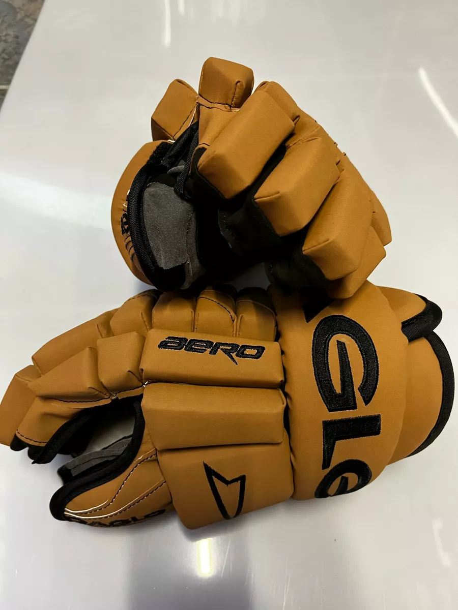 brown hockey gloves