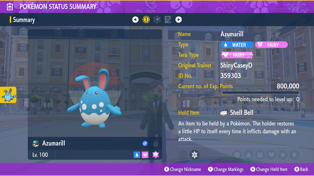 best moveset azumarill violet