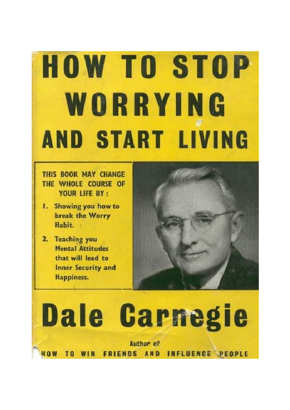 how to stop worrying and start living pdf