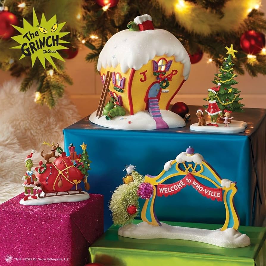 grinch village complete set