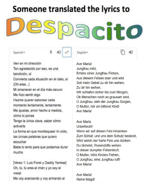 song lyrics despacito in english