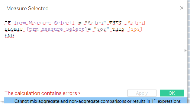 if condition in tableau