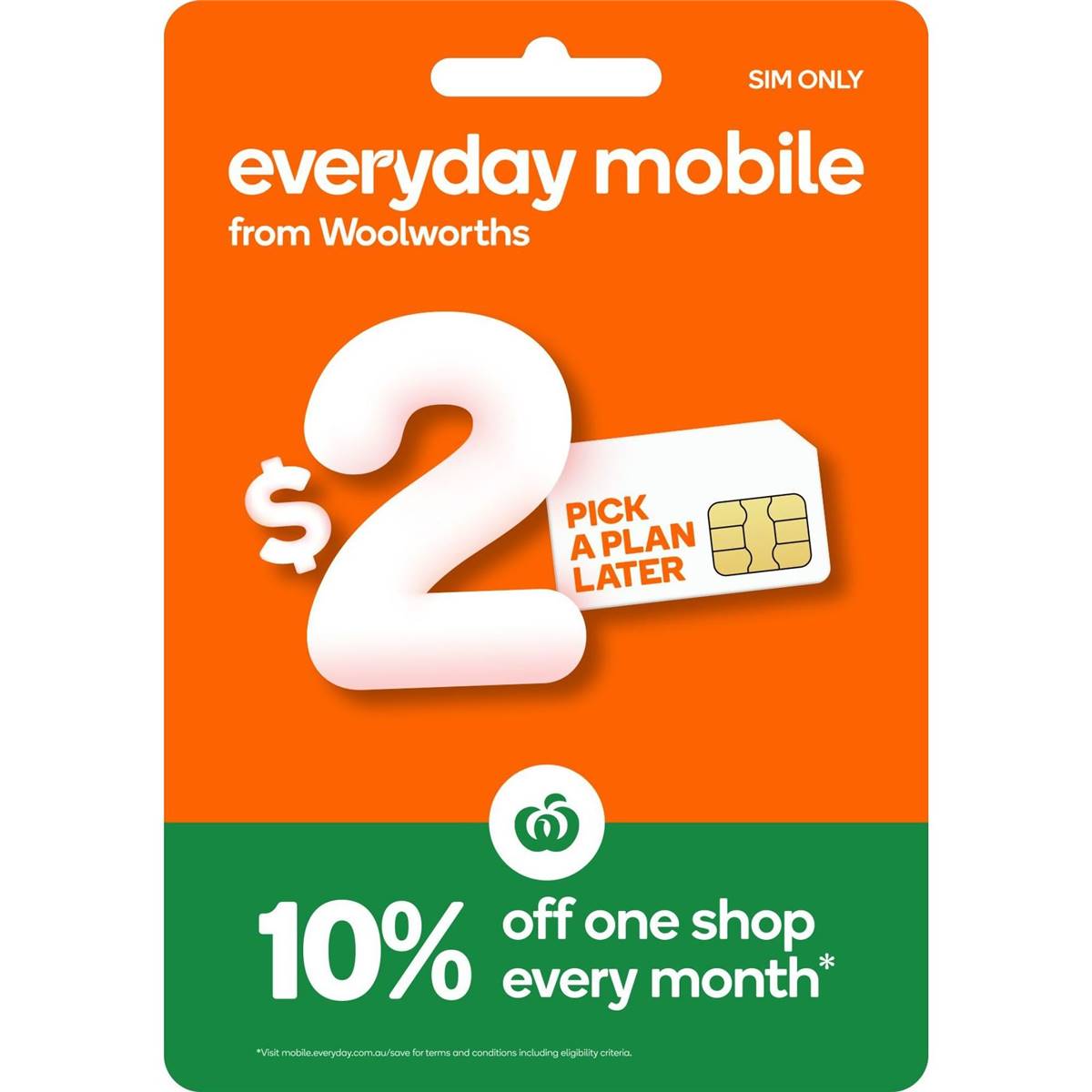 woolworths mobile plans sim only