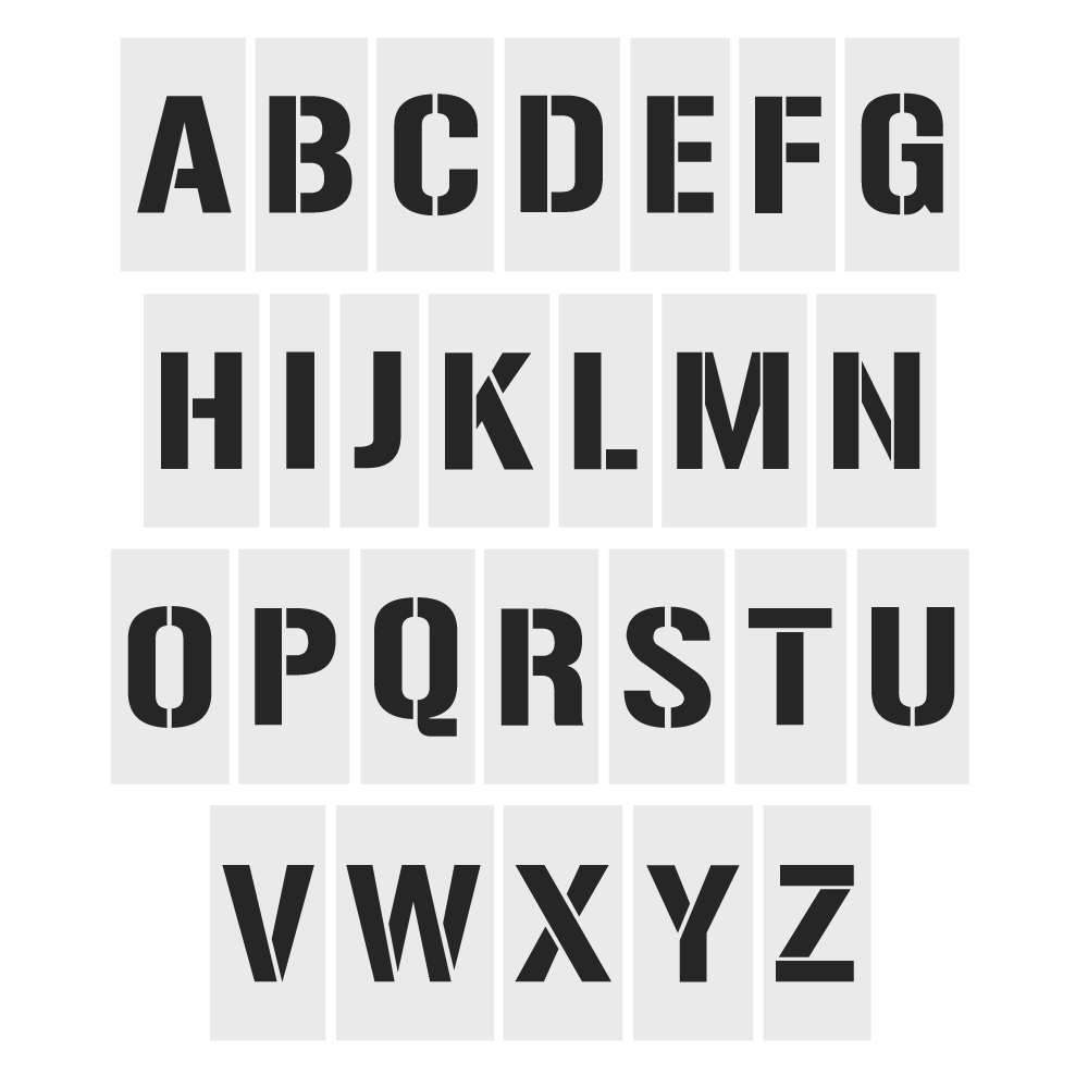 alphabet stencils