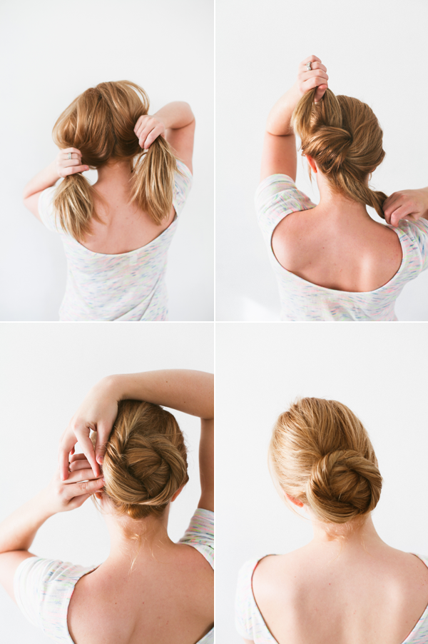 twist hair bun