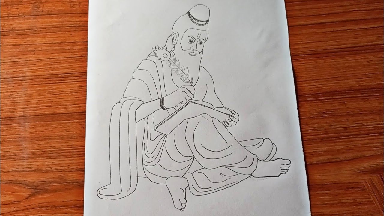 valmiki jayanti drawing