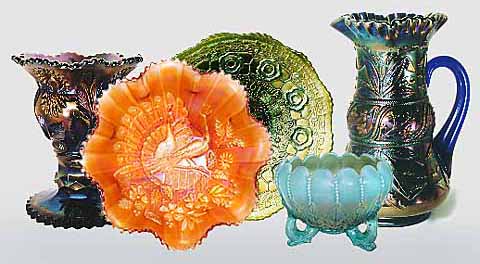 marigold carnival glass patterns