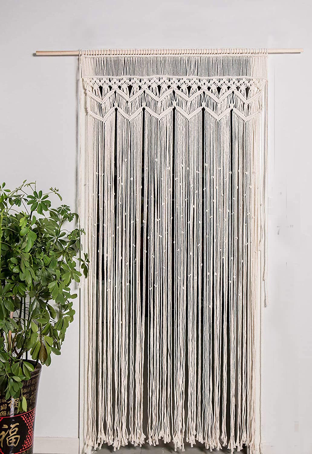 macrame door curtain