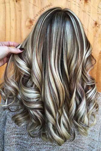 hair color brown and blonde highlights