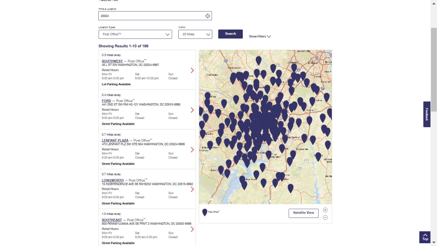 us post offices near me