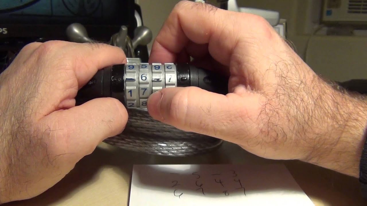 how to open a kryptonite combination lock