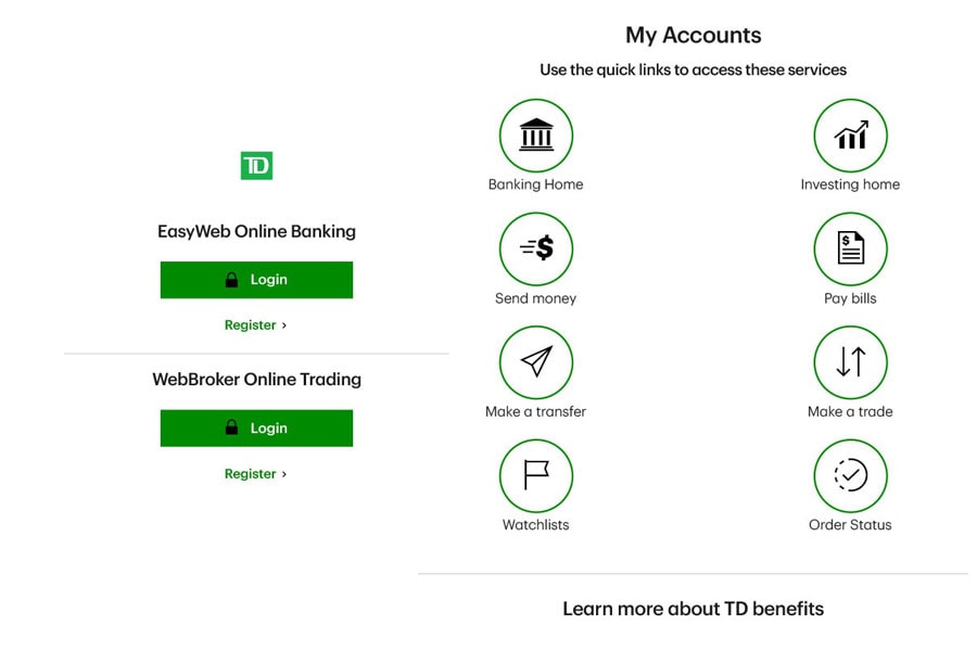 how to find my td branch number