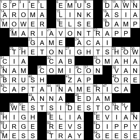 mediterranean island crossword