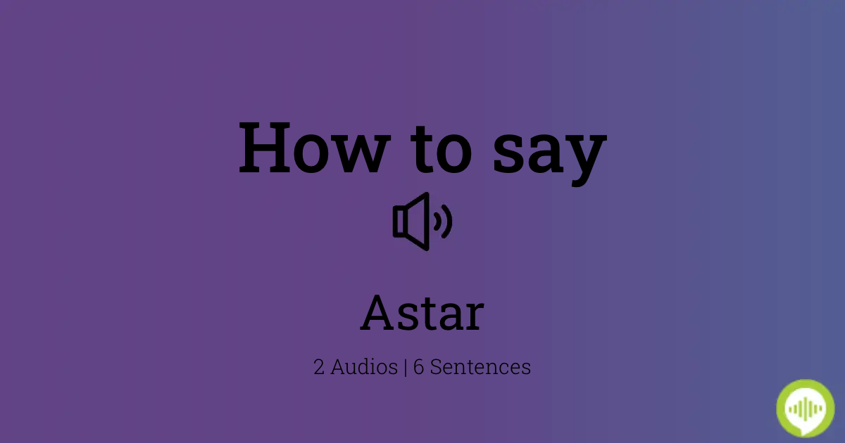 astar meaning in english