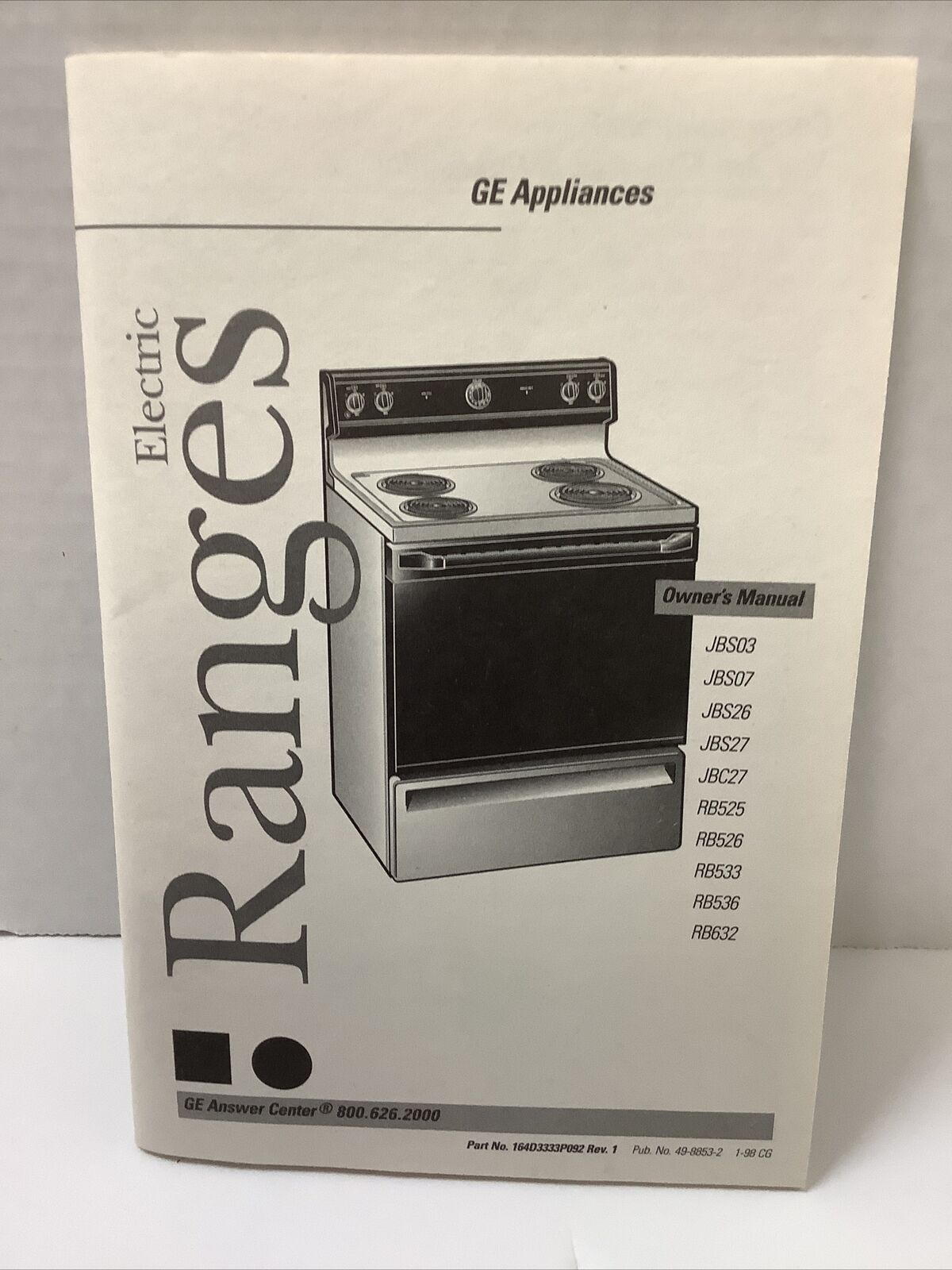 ge stove instruction manual