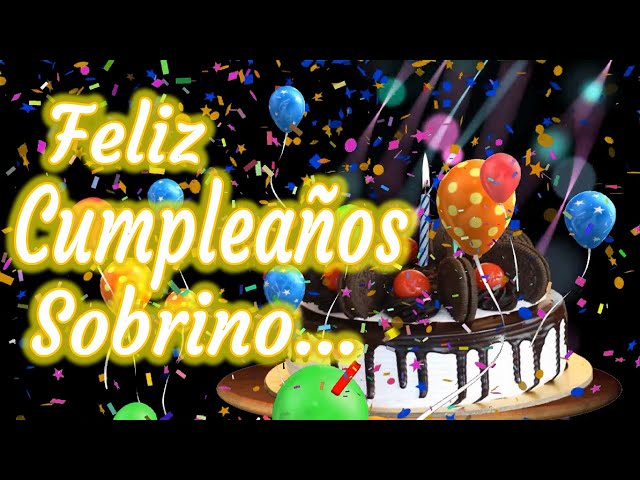 frace de cumpleaños para un sobrino