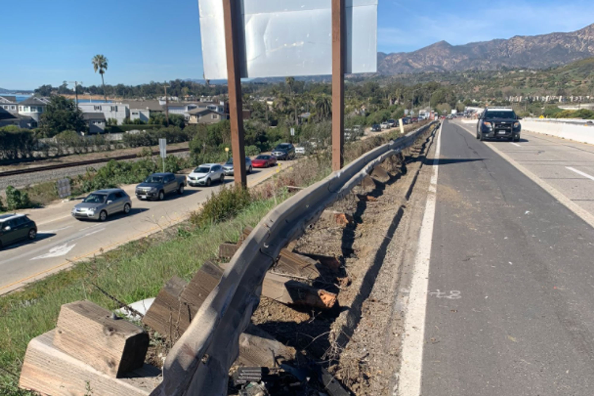 101 freeway closure today carpinteria