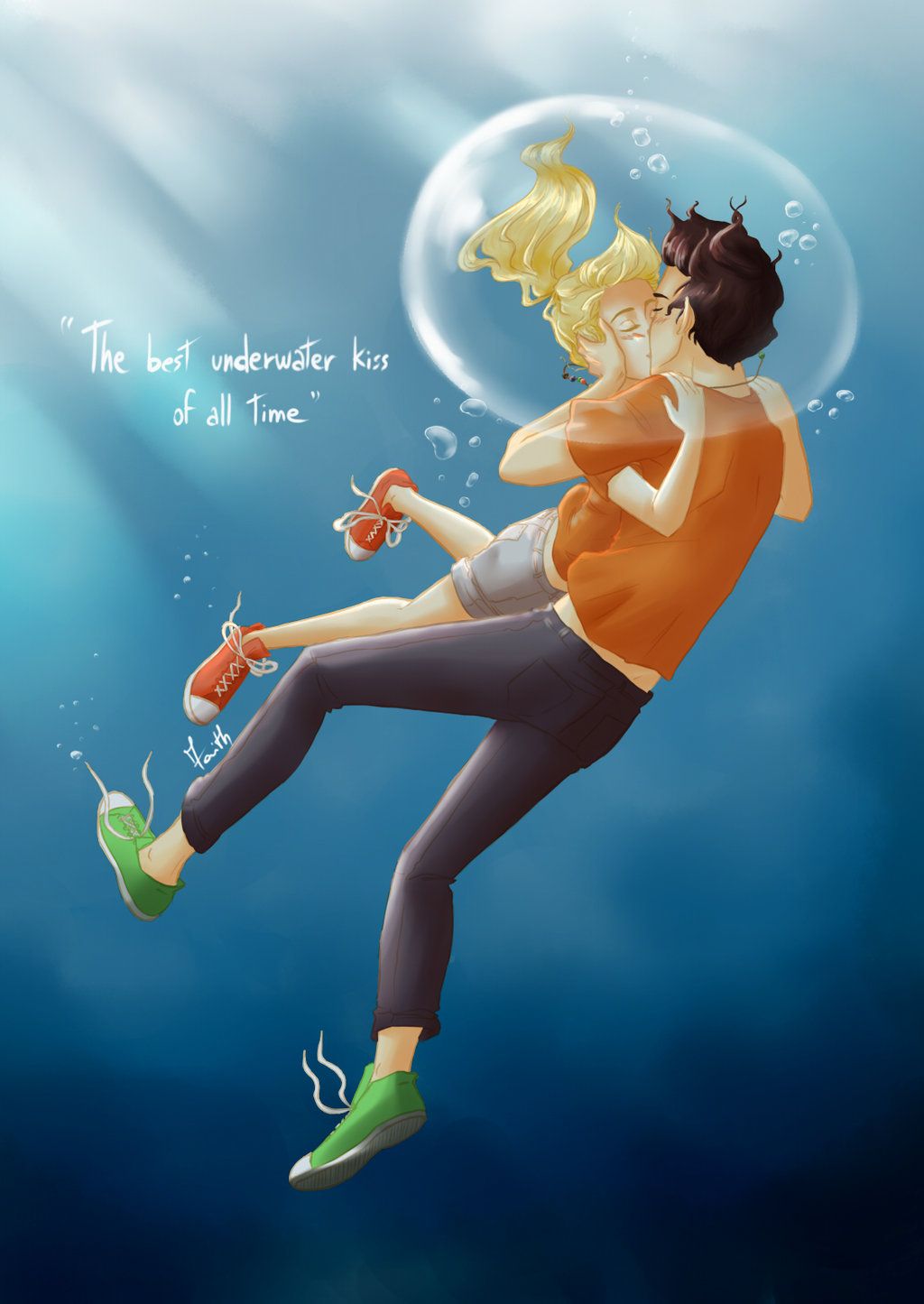 percy jackson underwater kiss