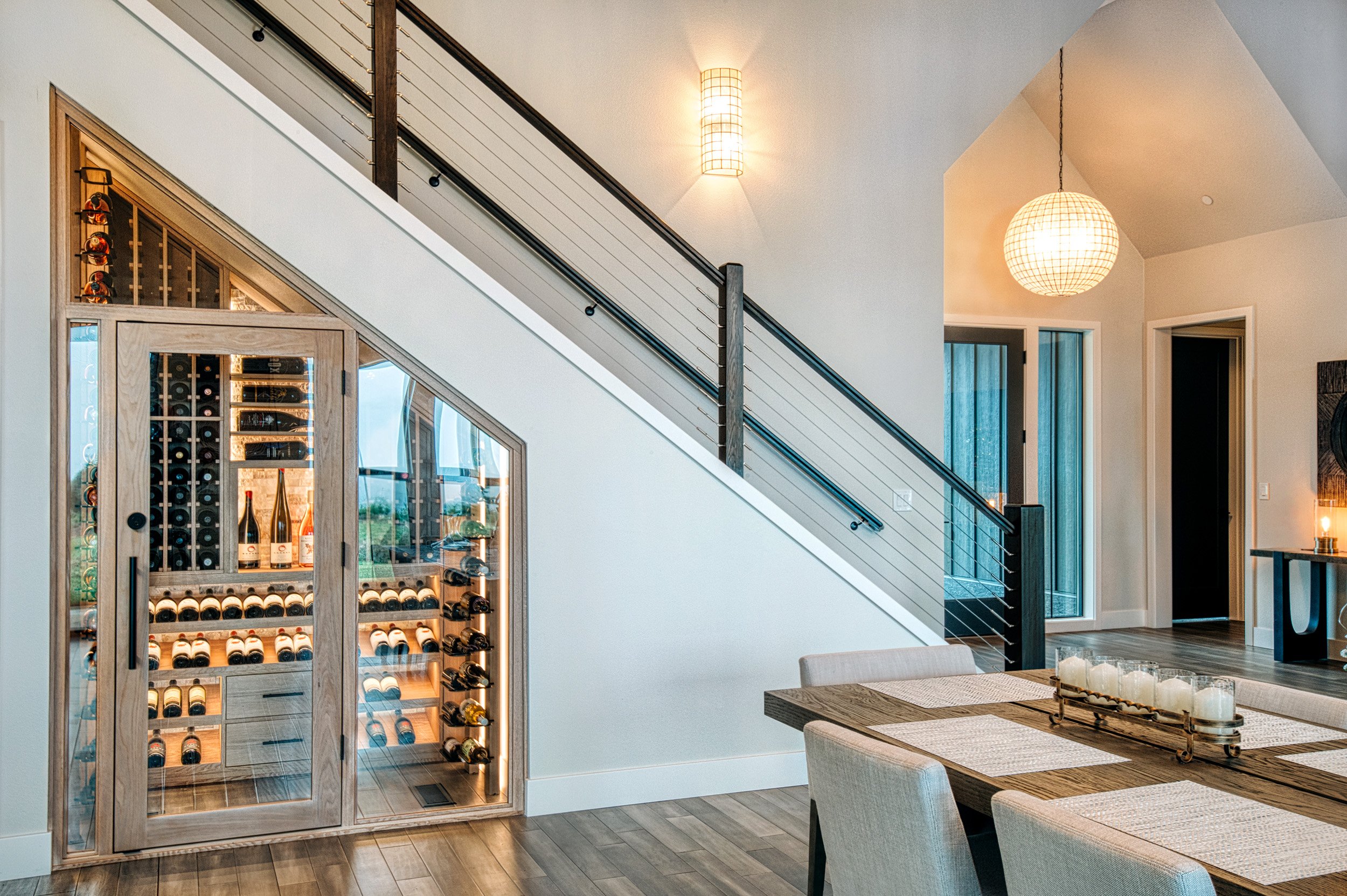 under stair wine storage