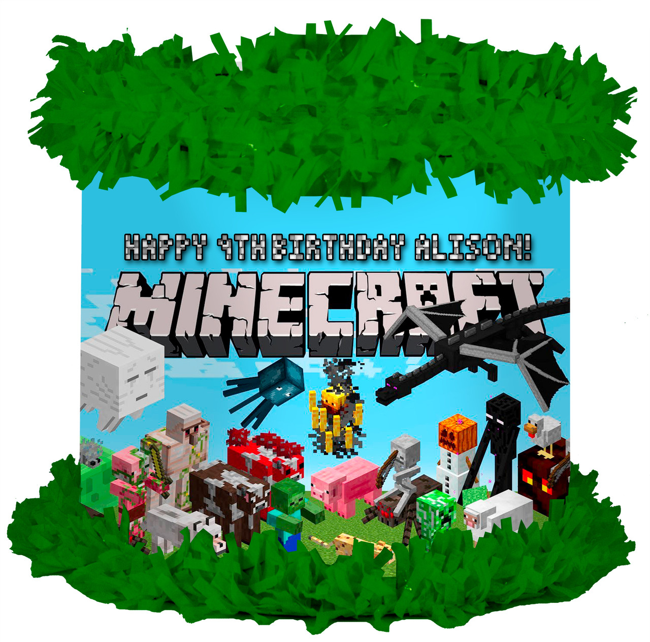 piñatas de minecraft