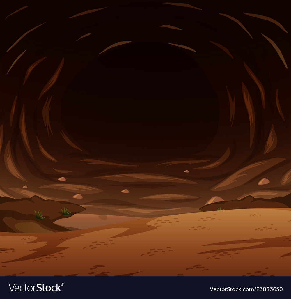 dark cave clipart