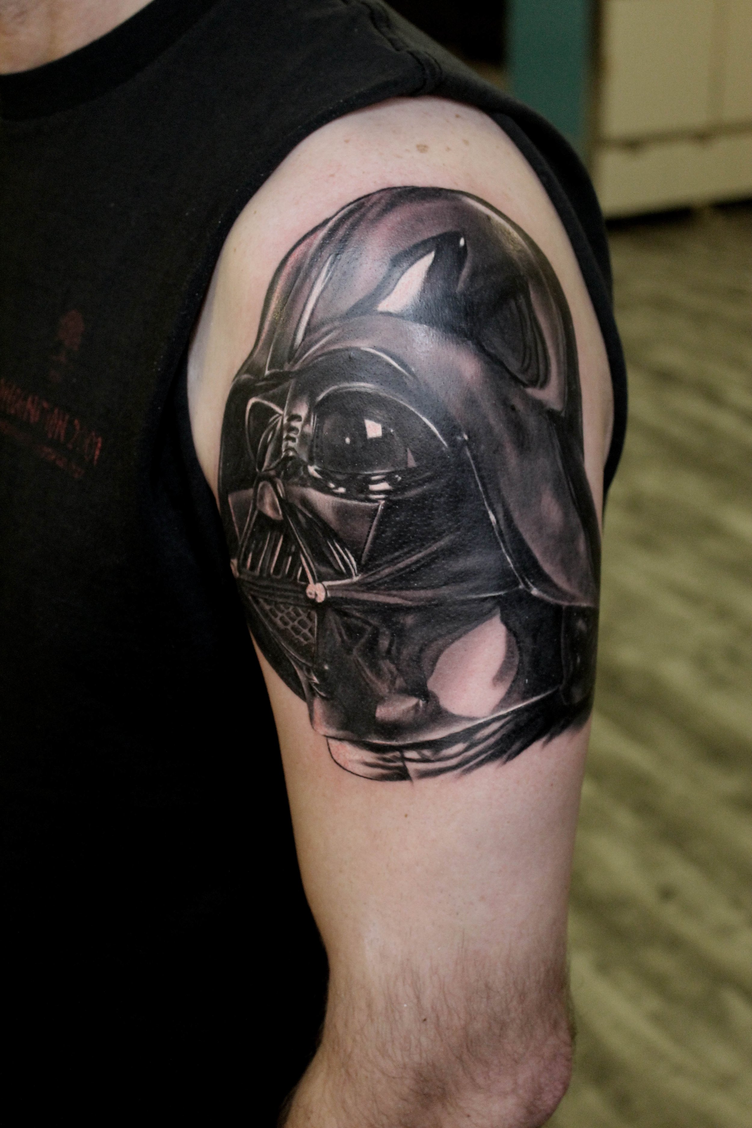 darth vader helmet tattoo