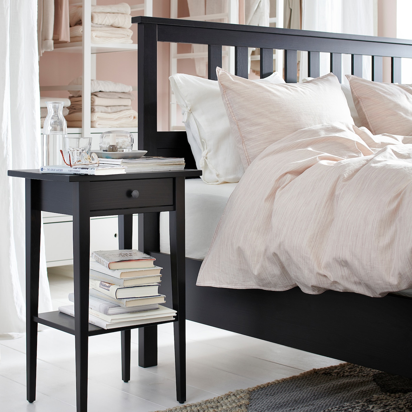 black bedside tables ikea