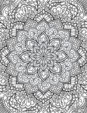 coloring for adults mandala