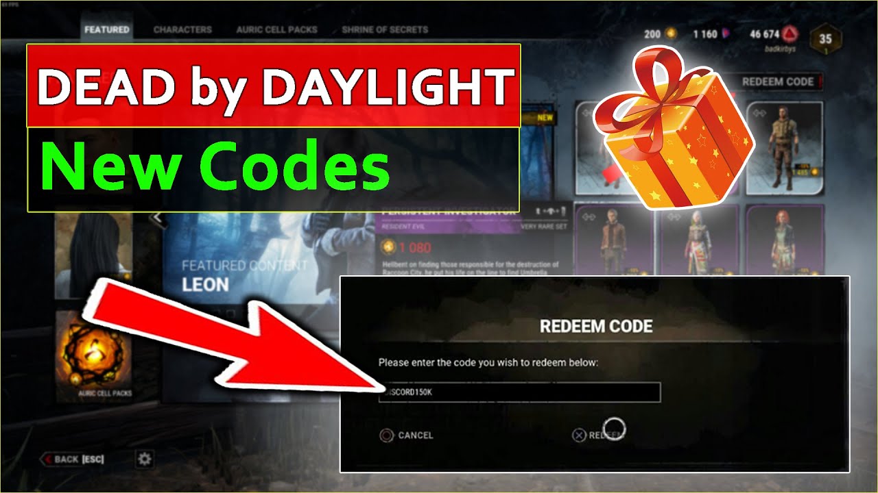 dbd codes