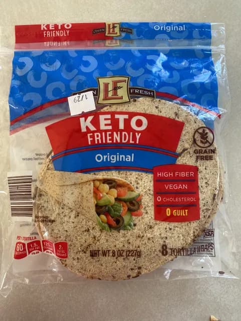 loven fresh keto wraps nutrition