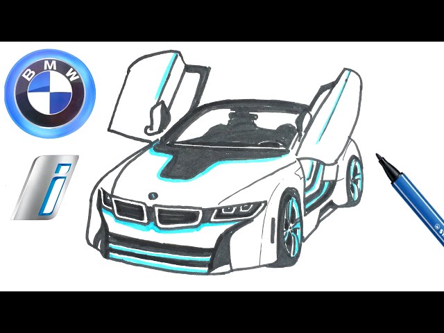 bmw i8 çizimleri